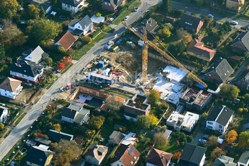 Luftaufnahme Berlin - Baustelle zum Neubau eines Stadthauses in Berlin, Deutschland