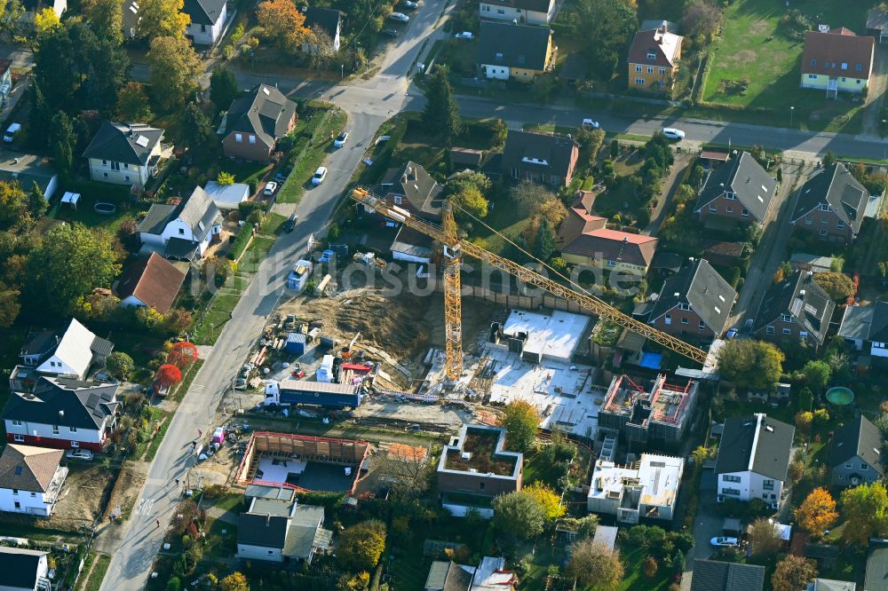 Berlin von oben - Baustelle zum Neubau eines Stadthauses in Berlin, Deutschland