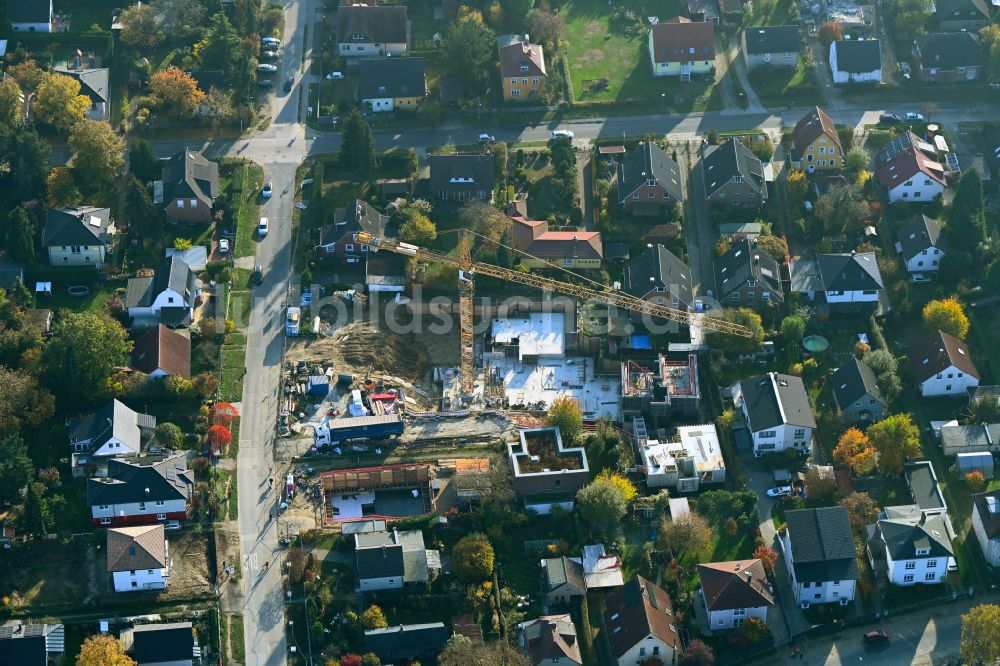 Berlin aus der Vogelperspektive: Baustelle zum Neubau eines Stadthauses in Berlin, Deutschland