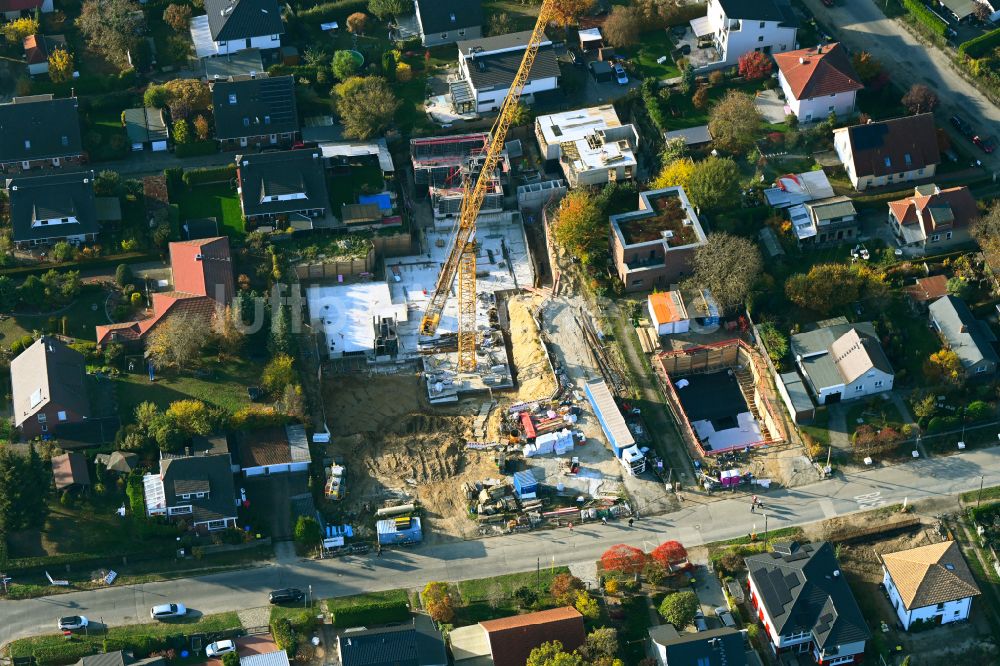 Berlin von oben - Baustelle zum Neubau eines Stadthauses in Berlin, Deutschland