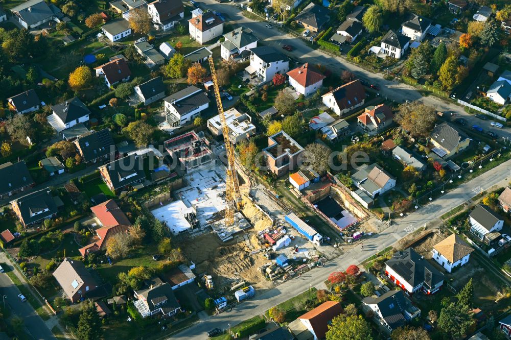 Berlin aus der Vogelperspektive: Baustelle zum Neubau eines Stadthauses in Berlin, Deutschland