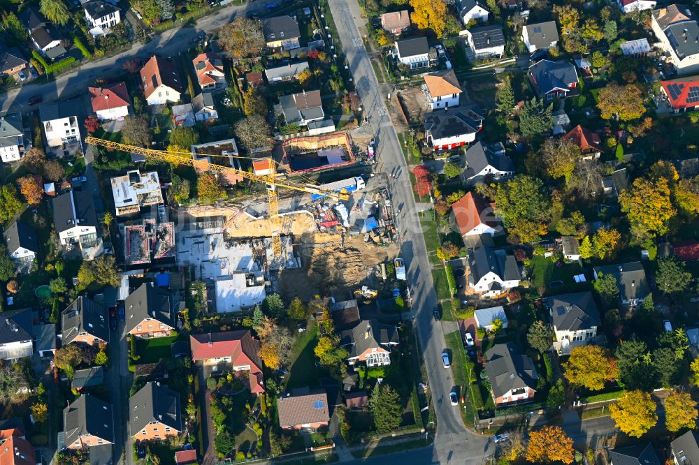 Berlin von oben - Baustelle zum Neubau eines Stadthauses in Berlin, Deutschland