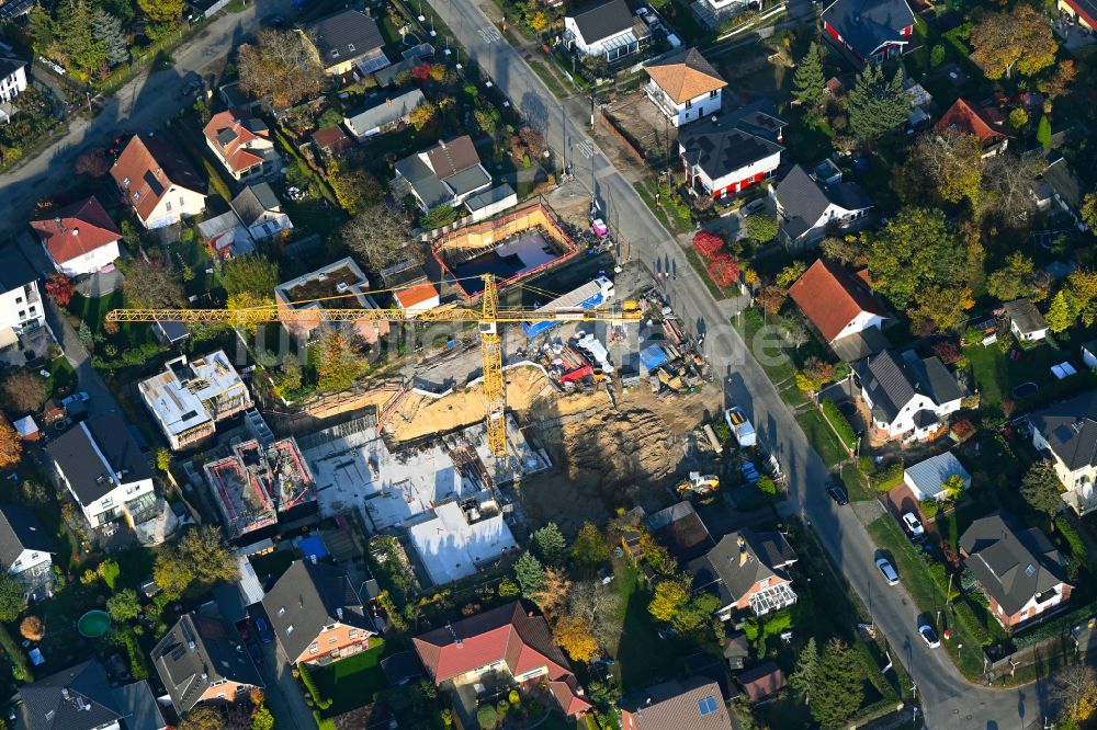 Berlin aus der Vogelperspektive: Baustelle zum Neubau eines Stadthauses in Berlin, Deutschland