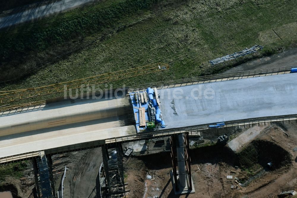 Luftbild Bad Salzungen - Baustelle Zum Neubau Des Straßen ...