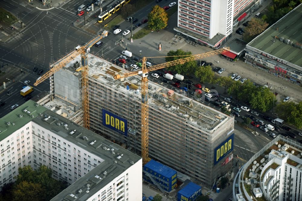 Luftaufnahme Berlin - Baustelle zum Neubau eines Studenten- Wohnheim - Gebäude der LAMBERT HOLDING GMBH in Berlin