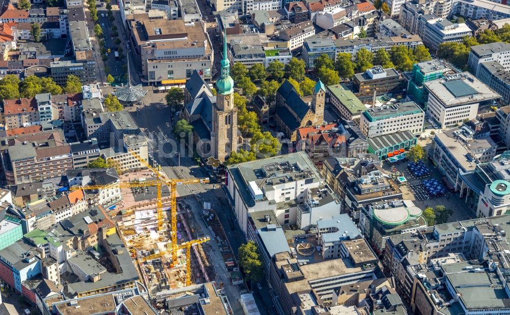 Luftaufnahme Dortmund - Baustelle zum Neubau eines Studenten- Wohnheim - Gebäude Studentenwohnhaus BaseCamp in Dortmund im Bundesland Nordrhein-Westfalen, Deutschland