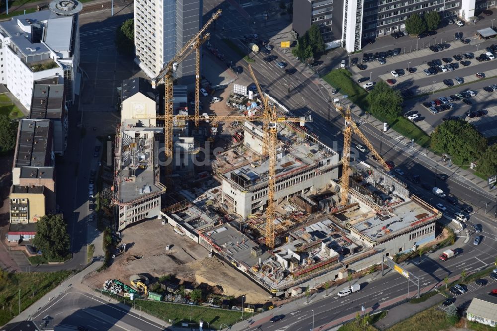 Chemnitz aus der Vogelperspektive: Baustelle zum Neubau des Technischen Rathauses in Chemnitz im Bundesland Sachsen