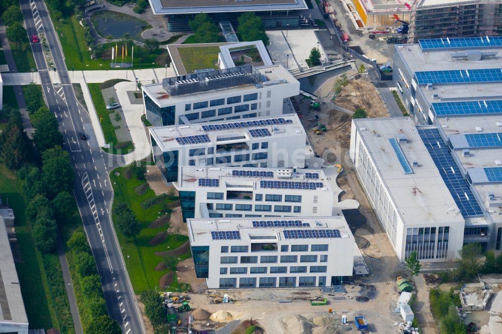 Luftaufnahme Göttingen - Baustelle zum Neubau des Unternehmens- Verwaltungsgebäude Sartorius in Göttingen im Bundesland Niedersachsen, Deutschland