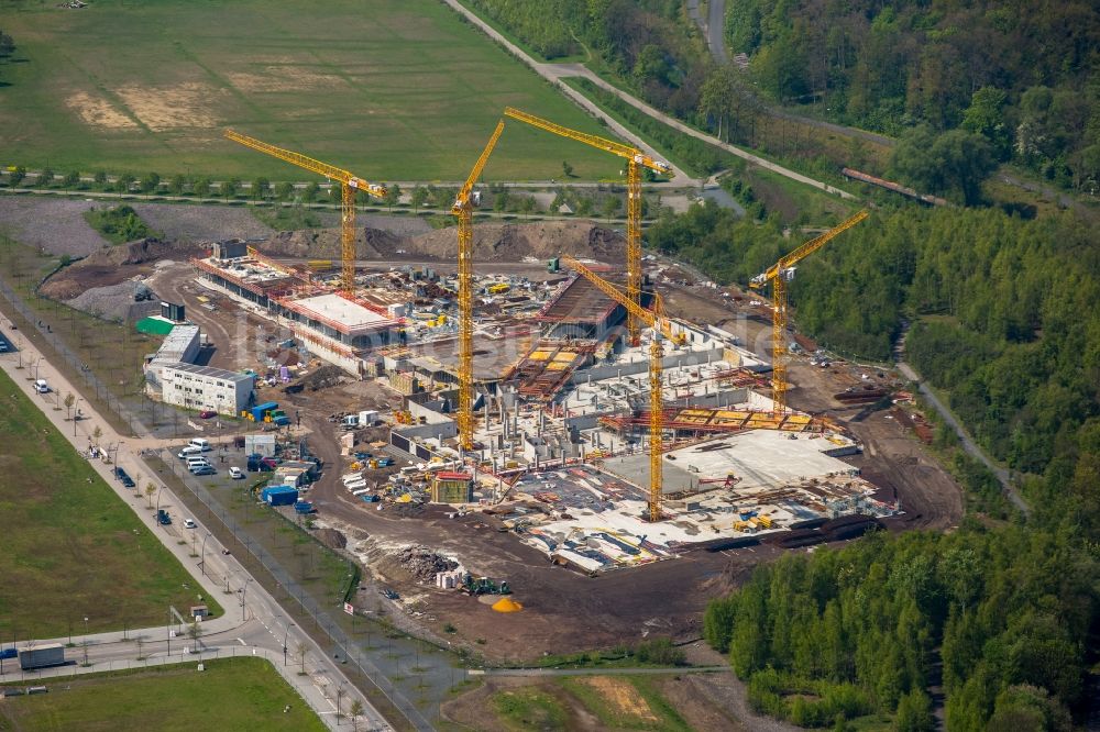 Luftbild Dortmund - Baustelle zum Neubau Unternehmenszentrale der Amprion GmbH im Ortsteil Hörde in Dortmund im Bundesland Nordrhein-Westfalen