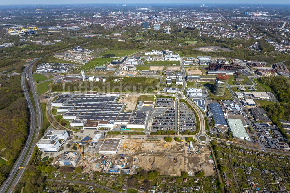 Luftbild Dortmund - Baustelle zum Neubau WILO Campus Dortmund in Dortmund im Bundesland Nordrhein-Westfalen, Deutschland