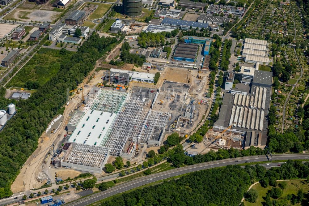 Dortmund aus der Vogelperspektive: Baustelle zum Neubau „ WILO Campus Dortmund “ an der Nortkirchenstraße im Ortsteil Hörde in Dortmund im Bundesland Nordrhein-Westfalen, Deutschland