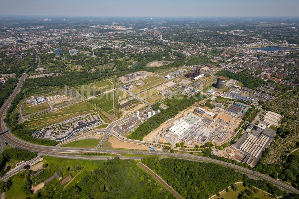 Luftbild Dortmund - Baustelle zum Neubau „ WILO Campus Dortmund “ an der Nortkirchenstraße im Ortsteil Hörde in Dortmund im Bundesland Nordrhein-Westfalen, Deutschland