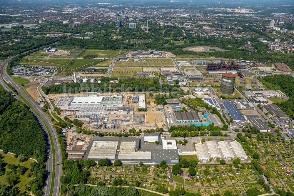 Luftbild Dortmund - Baustelle zum Neubau „ WILO Campus Dortmund “ an der Nortkirchenstraße im Ortsteil Hörde in Dortmund im Bundesland Nordrhein-Westfalen, Deutschland