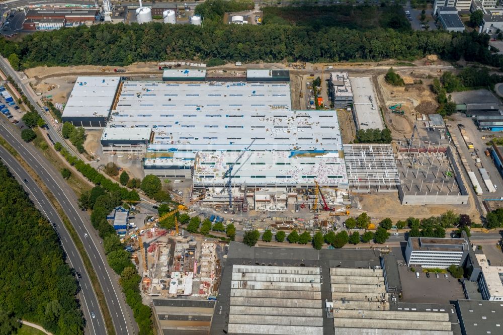 Dortmund von oben - Baustelle zum Neubau „ WILO Campus Dortmund “ an der Nortkirchenstraße im Ortsteil Hörde in Dortmund im Bundesland Nordrhein-Westfalen, Deutschland