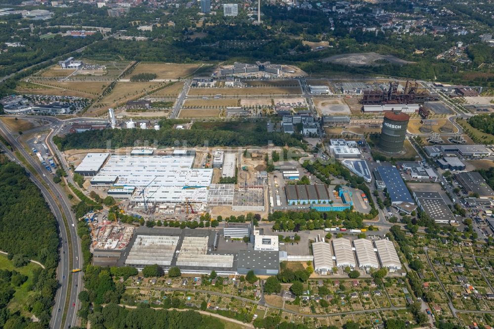 Dortmund aus der Vogelperspektive: Baustelle zum Neubau „ WILO Campus Dortmund “ an der Nortkirchenstraße im Ortsteil Hörde in Dortmund im Bundesland Nordrhein-Westfalen, Deutschland