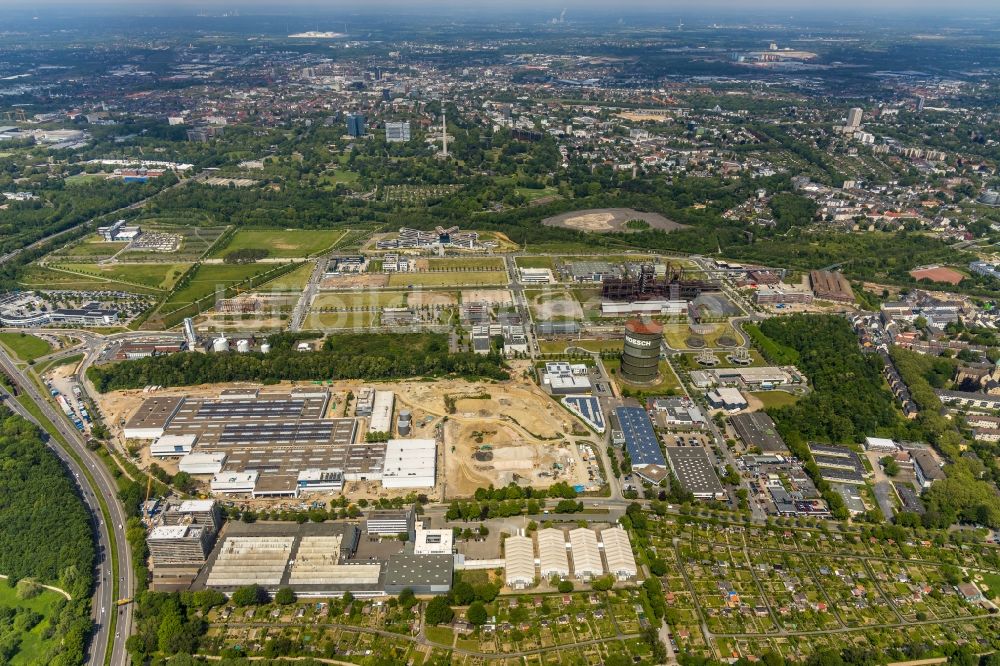 Luftaufnahme Dortmund - Baustelle zum Neubau des „ WILO Campus Dortmund “ im Ortsteil Hörde in Dortmund im Bundesland Nordrhein-Westfalen, Deutschland