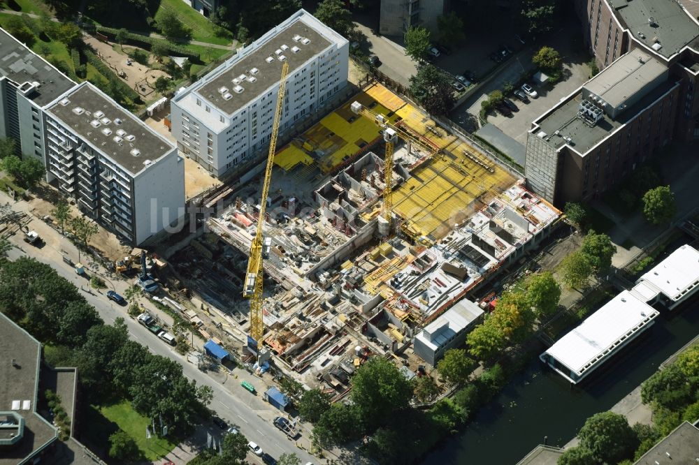 Luftbild Hamburg - Baustelle zum Neubau einer Wohnanlage in Hamburg