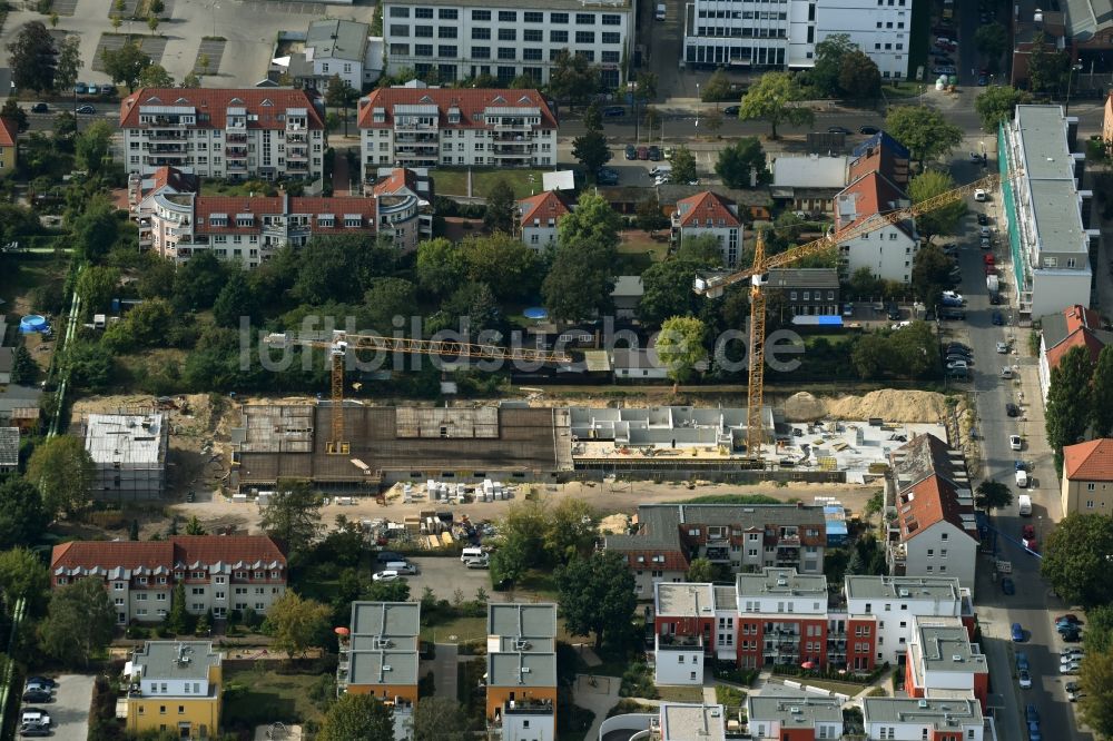 Luftbild Berlin - Baustelle zum Neubau Wohnanlage mit Mehrfamilienhäusern in Berlin