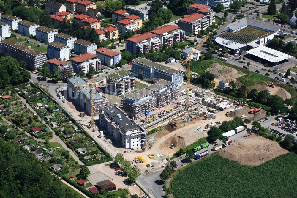 Schopfheim aus der Vogelperspektive: Baustelle zum Neubau der Wohnanlage und des Neubaugebiet Schleife in Schopfheim im Bundesland Baden-Württemberg