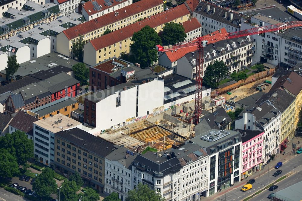 Luftbild Hamburg St Pauli Baustelle Zum Neubau Der Wohnanlage Neuer Kamp Durch Die Riedel Bau Gmbh