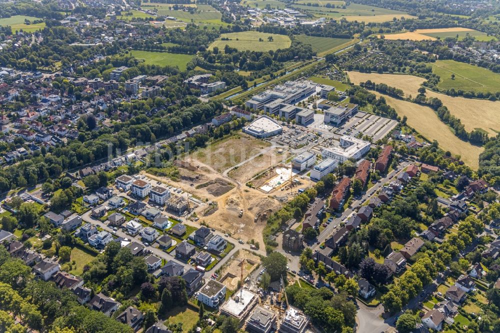 Luftbild Hamm - Baustelle zum Neubau- Wohngebiet Paracelsuspark an der Marker Allee in Hamm im Bundesland Nordrhein-Westfalen