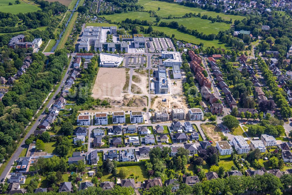 Hamm von oben - Baustelle zum Neubau- Wohngebiet Paracelsuspark an der Marker Allee in Hamm im Bundesland Nordrhein-Westfalen