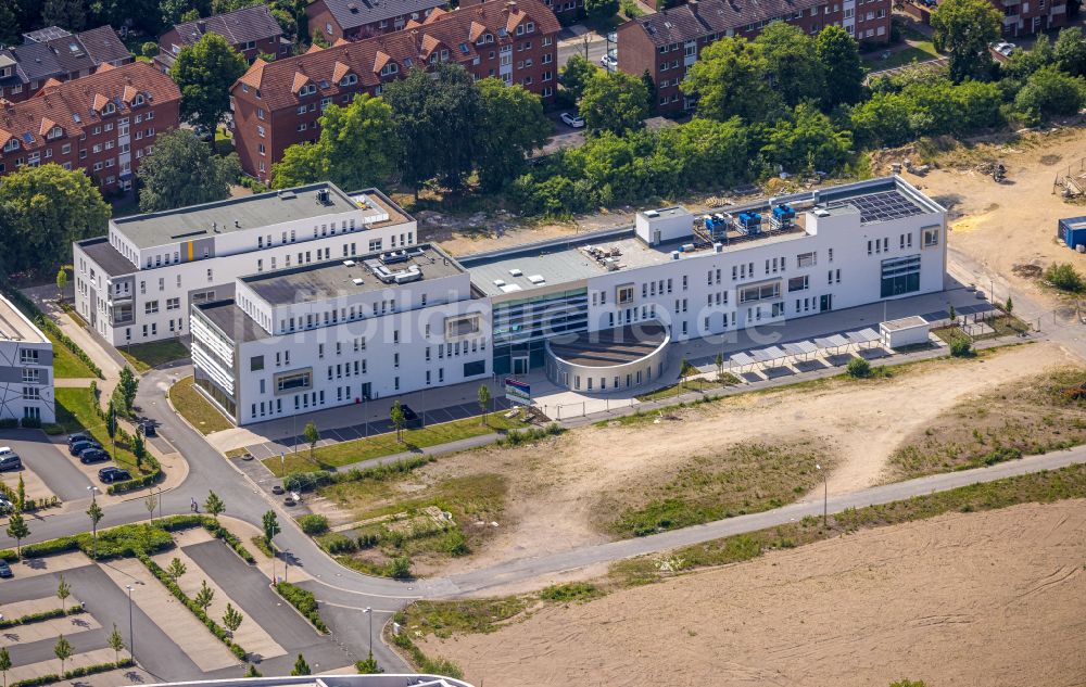 Hamm von oben - Baustelle zum Neubau- Wohngebiet Paracelsuspark an der Marker Allee in Hamm im Bundesland Nordrhein-Westfalen