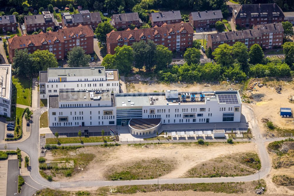 Luftaufnahme Hamm - Baustelle zum Neubau- Wohngebiet Paracelsuspark an der Marker Allee in Hamm im Bundesland Nordrhein-Westfalen