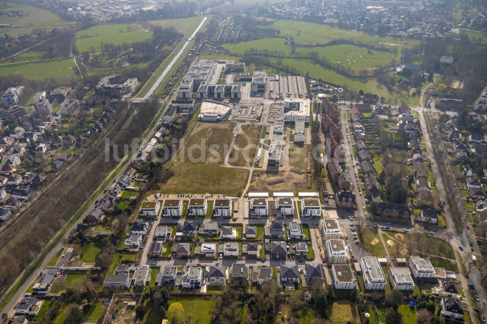 Luftaufnahme Hamm - Baustelle zum Neubau- Wohngebiet Paracelsuspark an der Marker Allee in Hamm im Bundesland Nordrhein-Westfalen