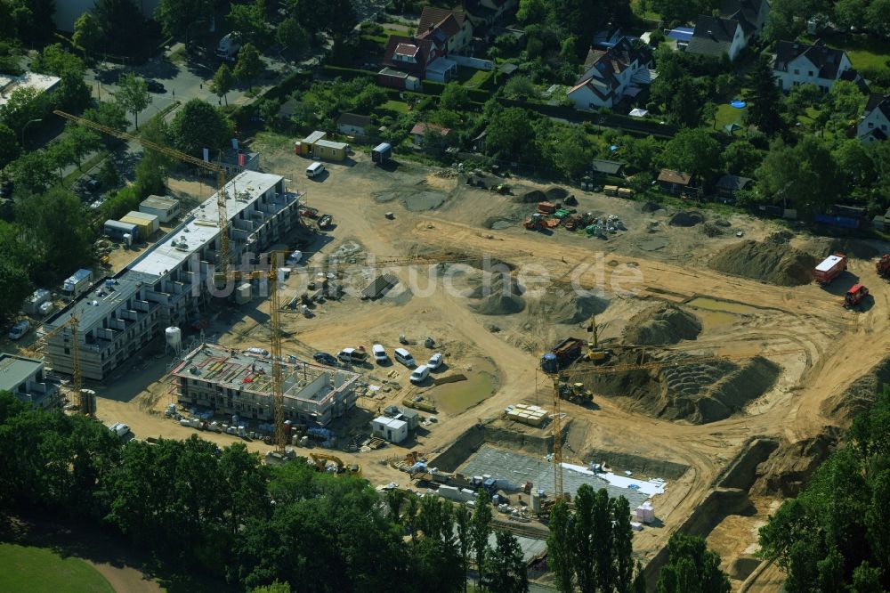 Berlin aus der Vogelperspektive: Baustelle zum Neubau des Wohngebietes My Life im Ortsteil Lankwitz in Berlin