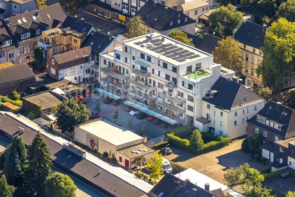 Luftbild Dortmund - Baustelle zum Neubau eines Wohnhauses an der Alte Benninghofer Straße in Dortmund im Bundesland Nordrhein-Westfalen, Deutschland