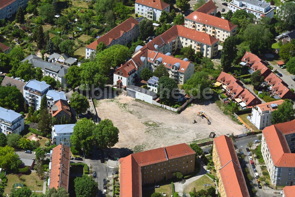 Luftaufnahme Berlin - Baustelle zum Neubau eines Wohnhauses CÖ Berlin in Berlin, Deutschland