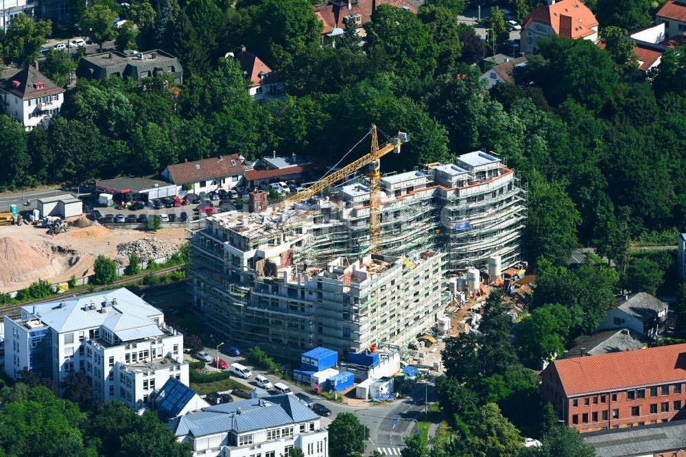 Luftbild Nürnberg - Baustelle zum Neubau eines Wohnhauses im Ortsteil Sankt Jobst in Nürnberg im Bundesland Bayern, Deutschland