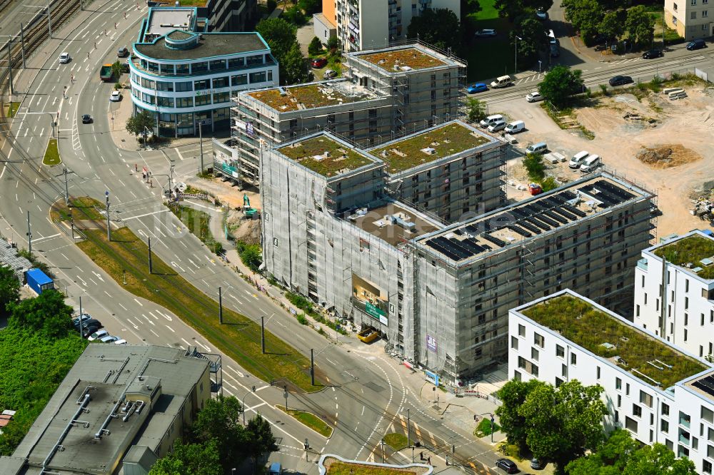 Stuttgart aus der Vogelperspektive: Baustelle zum Neubau eines Wohnhauses in Stuttgart im Bundesland Baden-Württemberg, Deutschland