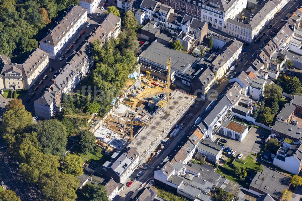 Mönchengladbach aus der Vogelperspektive: Baustelle zum Neubau eines Wohnheim Wohnpflegeheim - Gebäude in Mönchengladbach im Bundesland Nordrhein-Westfalen, Deutschland