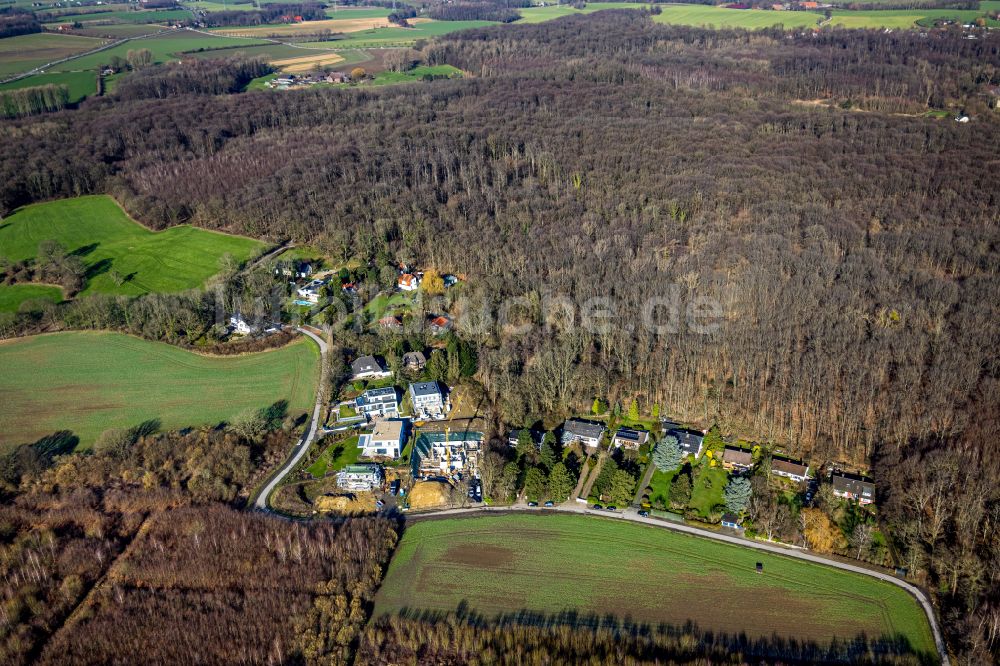 Luftbild Lünen - Baustelle zum Neubau von Wohnhäusern in Lünen im Bundesland Nordrhein-Westfalen, Deutschland