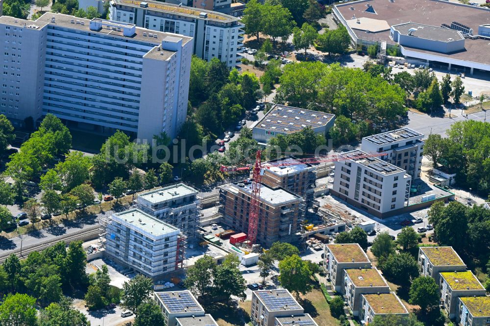 Freiberg aus der Vogelperspektive: Baustelle zum Neubau von Wohnhäusern Mönchfeldstraße - Balthasar-Neumann-Straße in Stuttgart im Bundesland Baden-Württemberg, Deutschland