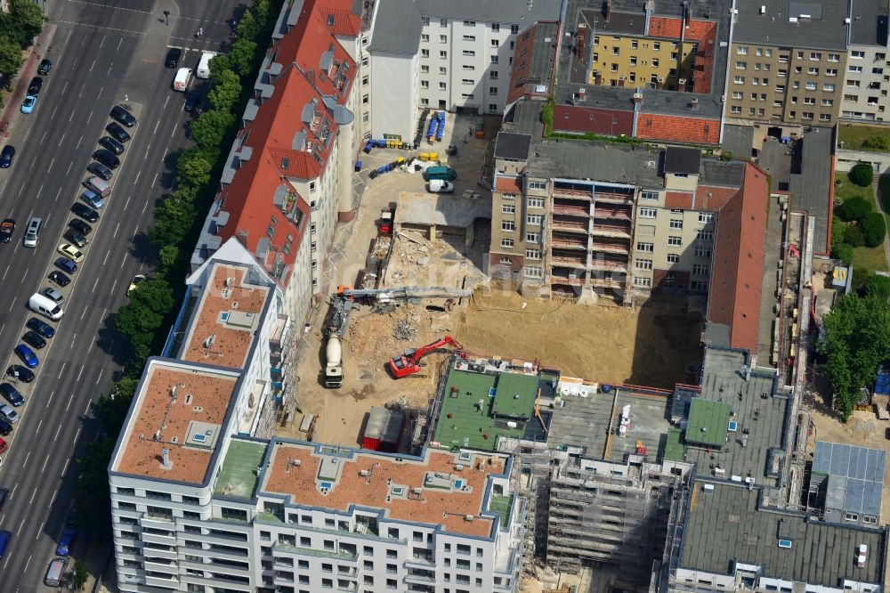 Berlin von oben - Baustelle zum Neubau des Wohnquartier „ Carré Raimar “ in Berlin Charlottenburg