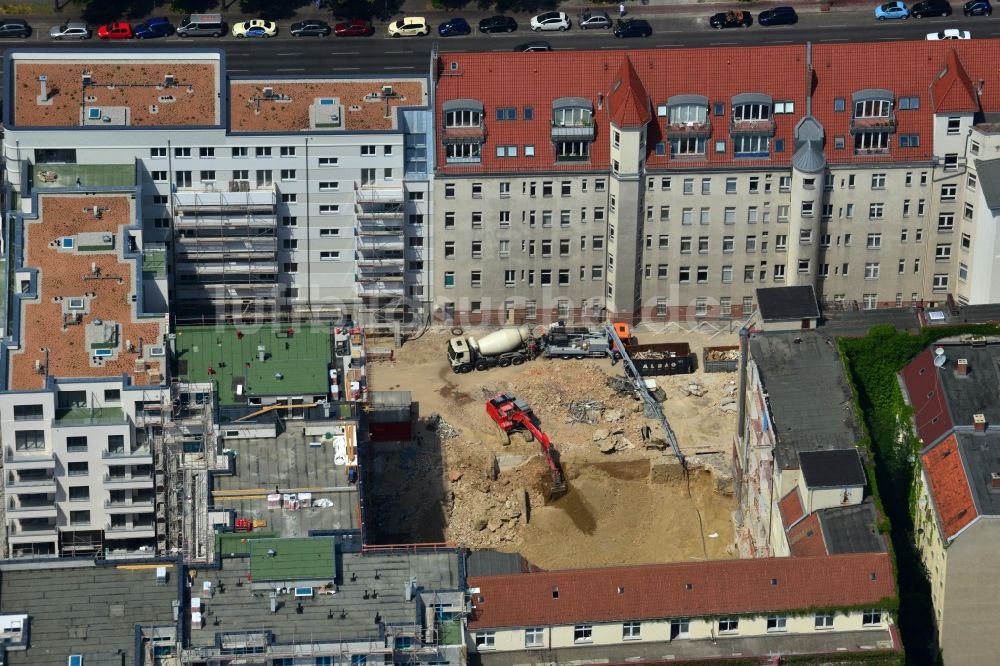 Berlin von oben - Baustelle zum Neubau des Wohnquartier „ Carré Raimar “ in Berlin Charlottenburg