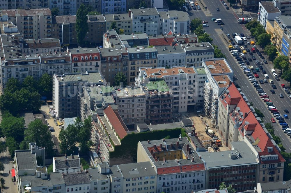 Berlin aus der Vogelperspektive: Baustelle zum Neubau des Wohnquartier „ Carré Raimar “ in Berlin Charlottenburg