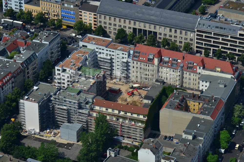 Berlin aus der Vogelperspektive: Baustelle zum Neubau des Wohnquartier „ Carré Raimar “ in Berlin Charlottenburg