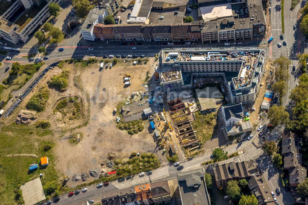 Luftbild Duisburg - Baustelle zum Neubau Wohnquartier Mercator Quartier Duisburg in Duisburg im Bundesland Nordrhein-Westfalen