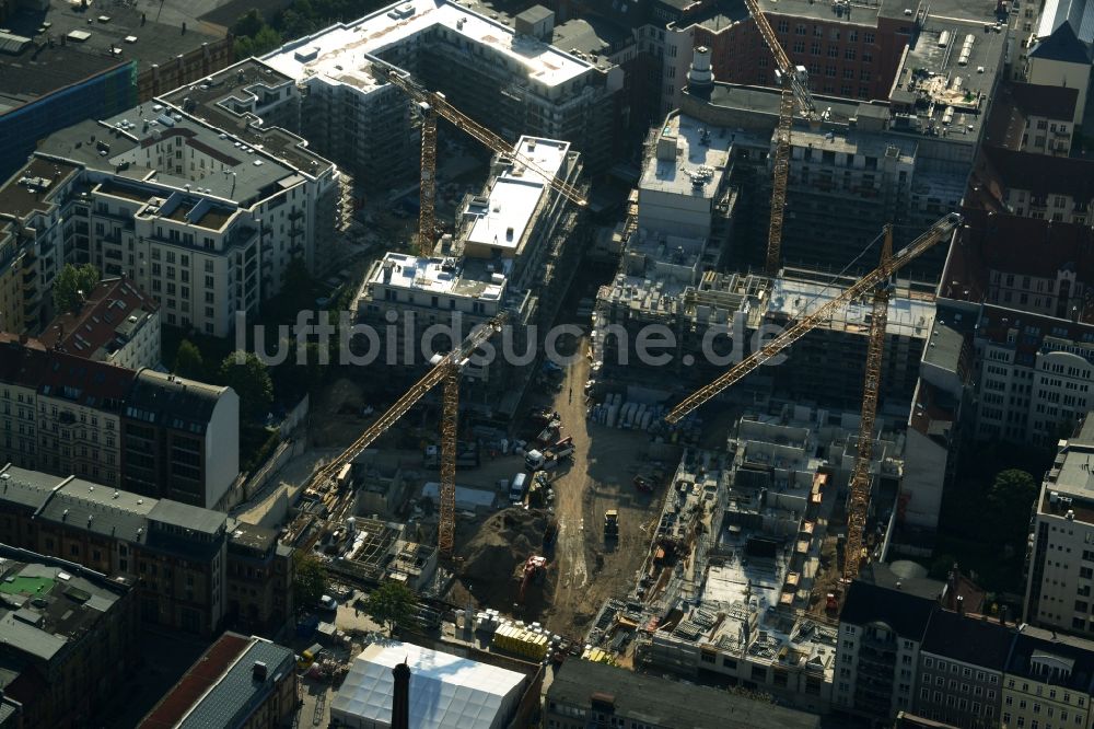 Berlin von oben - Baustelle zum Neubau des Wohnquartier La Vie in Berlin Prenzlauer Berg