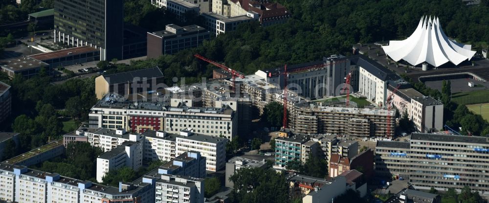 Berlin aus der Vogelperspektive: Baustelle zum Neubau des Wohnquartiers Metronom im Stadtteil Kreuzberg in Berlin