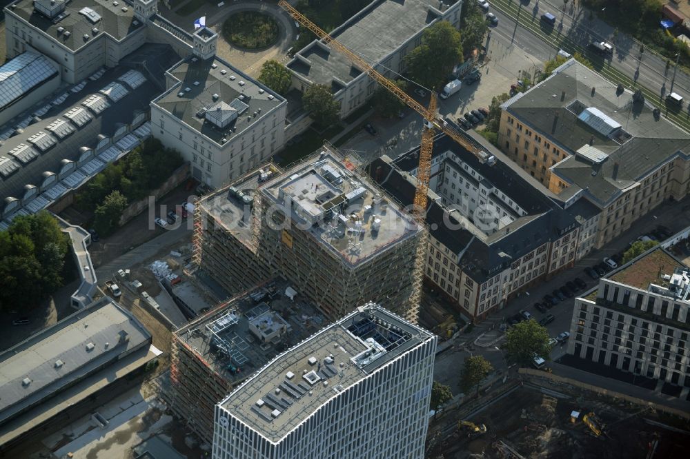 Berlin aus der Vogelperspektive: Baustelle zum Neubau der Zentrale von 50Hertz in der Europacity an der Heidestraße in Berlin