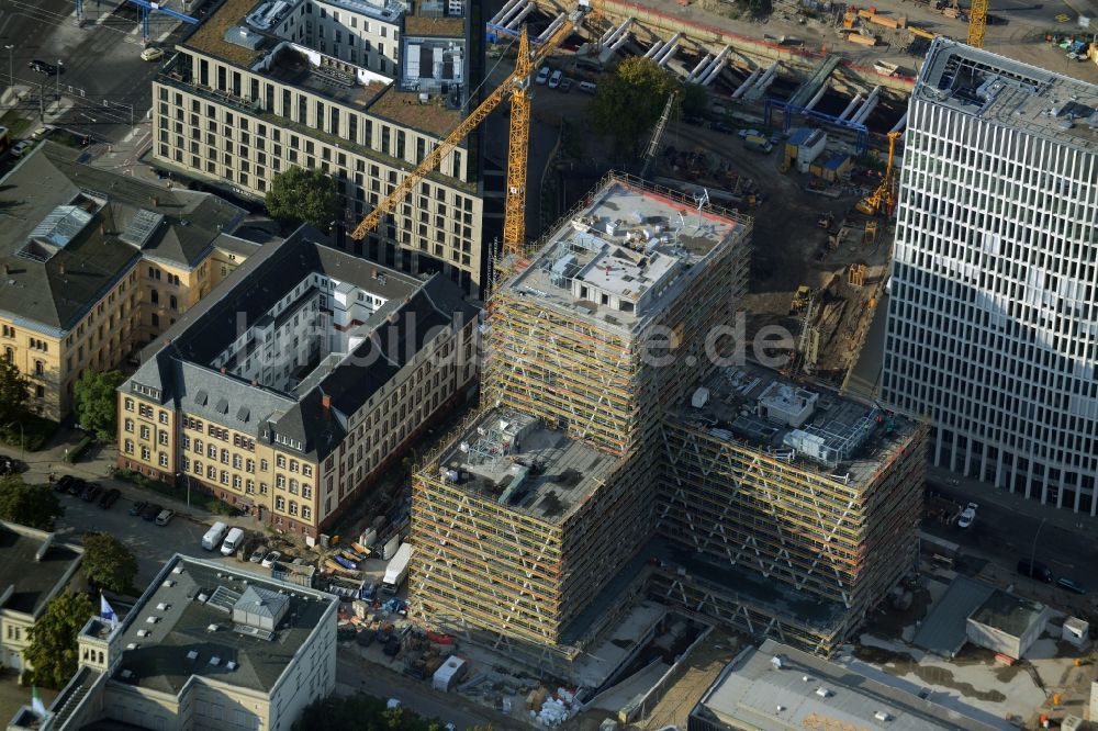 Luftaufnahme Berlin - Baustelle zum Neubau der Zentrale von 50Hertz in der Europacity an der Heidestraße in Berlin