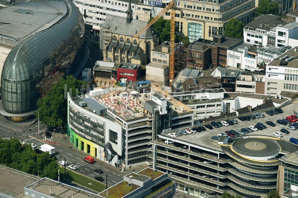 Köln von oben - Baustelle zum Neubau zum Wohn- Geschäftsviertel AntoniterQuartier an der Antoniterstraße im Ortsteil Innenstadt in Köln im Bundesland Nordrhein-Westfalen, Deutschland