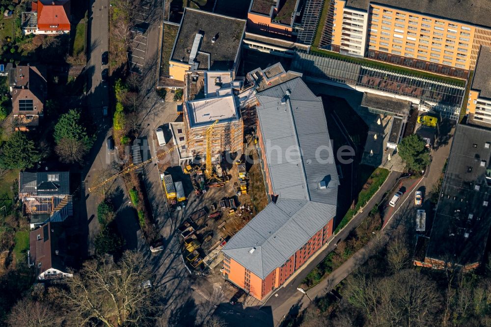 Lahr/Schwarzwald von oben - Baustelle zum Neubauam Kreiskrankenhaus Lahr in Lahr/Schwarzwald im Bundesland Baden-Württemberg, Deutschland