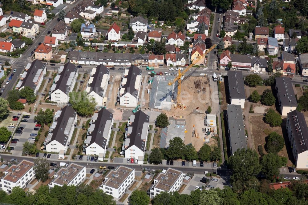 Mainz aus der Vogelperspektive: Baustelle zum Neubaugebiet in der Suderstraße in Mainz im Bundesland Rheinland-Pfalz