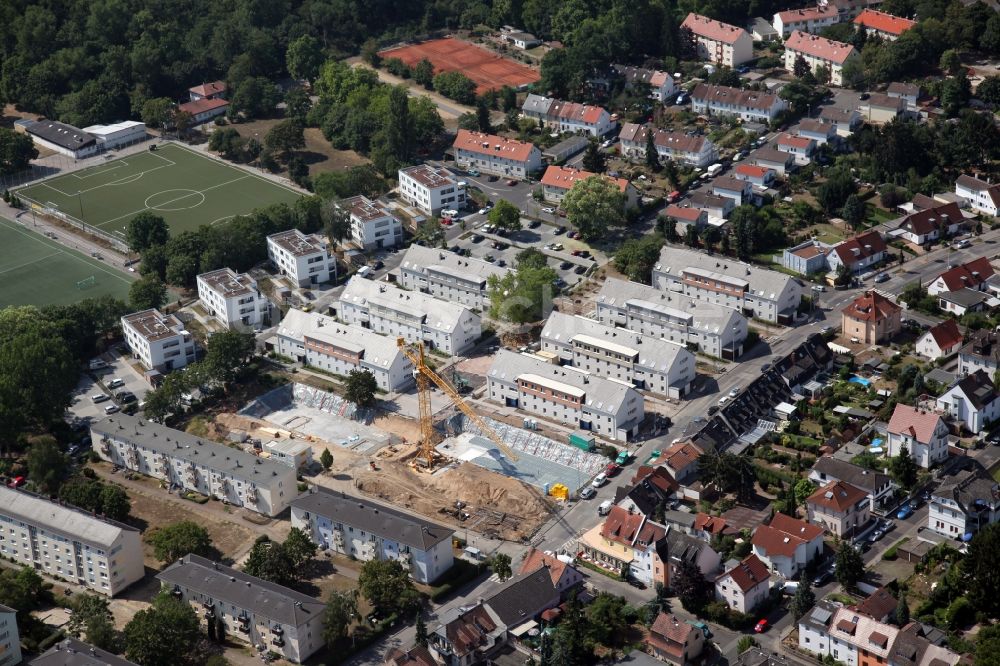 Luftbild Mainz - Baustelle zum Neubaugebiet in der Suderstraße in Mainz im Bundesland Rheinland-Pfalz